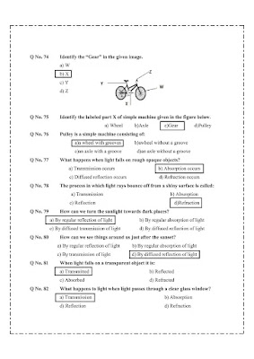 answers school based assessment science grade 6, 2021-solved MCQs